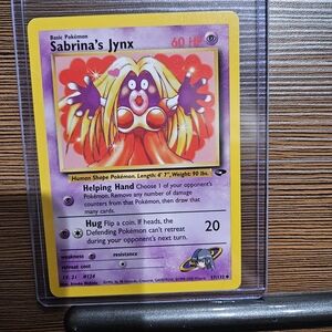 Pokemon Sabrina's Jynx Card